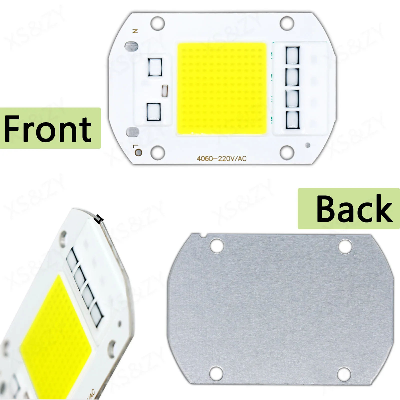 10pcs AC220V LED Bead integrato COB Chip Light Source Anti Surge No Driving 50W Warm Cold White Neutral Flood Light Source Chip