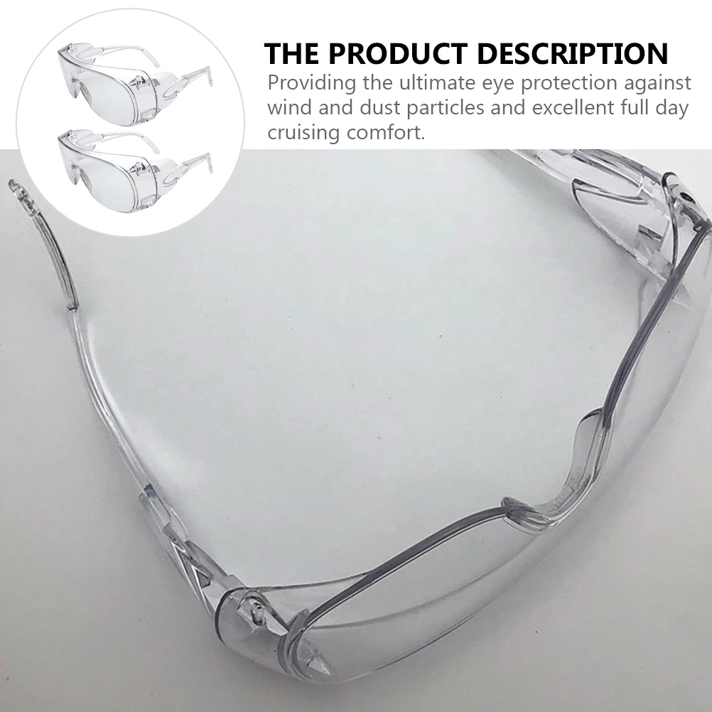 2Pair Cycling Glasses Transparent Protective Anti-Scratch Outdoor Riding Eyewear Sport Sunglasses Windproof Skiing Glasses