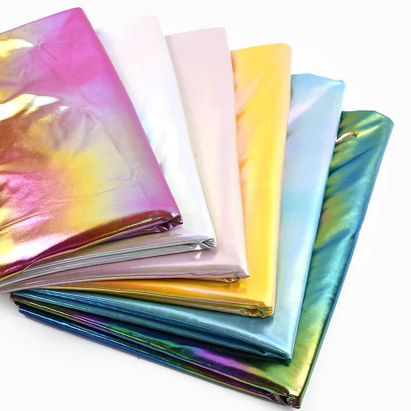 

90*145cm Elastic Fabric Spandex Glitter Stretch Cloth in Dazzling Colors for Stage Performance Clothes DIY Sewing Accessories