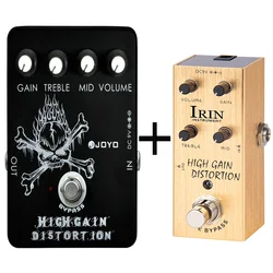 High Gain Distortion Pedal Effect from AC/DC Crunch to Heavy Metal Pedal Effect for Electric Guitar True Bypass