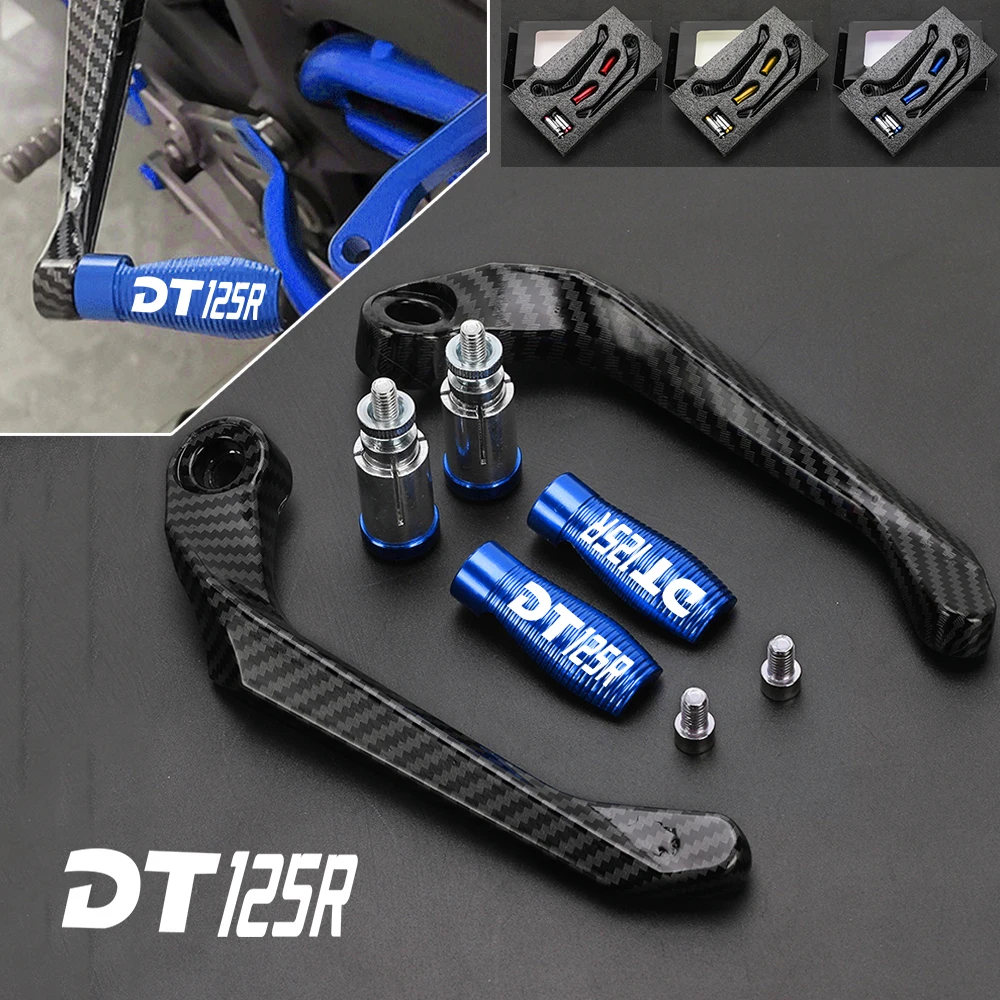 For YAMAHA DT125R DT125 R DT 125R 1988-2004 2003 2002 01 Motorcycle Handlebar Grips Brake Clutch Levers Guard Protector Handgrip