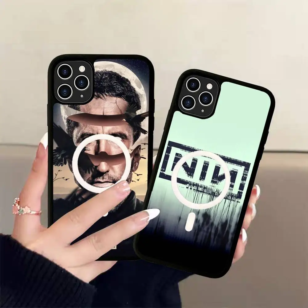 Klassische Band Nine I-Inch N-Nails Handyhülle für IPhone 17 Air 16 15 14 13 12 11 Pro Max Plus Magsafe Wireless Charge Cover