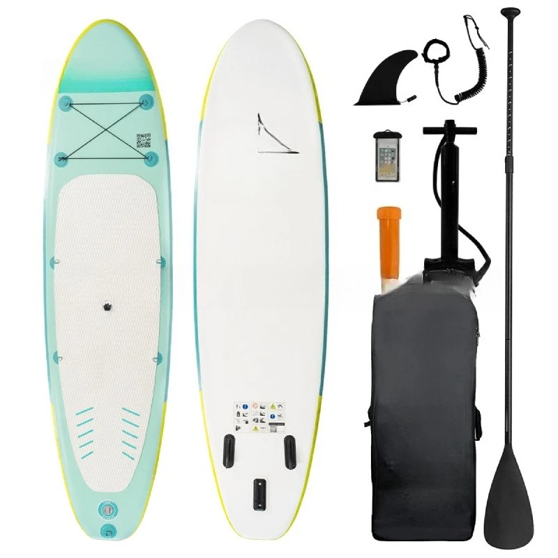 HB surfboard sup professional + wave board inflatable paddle supboard green