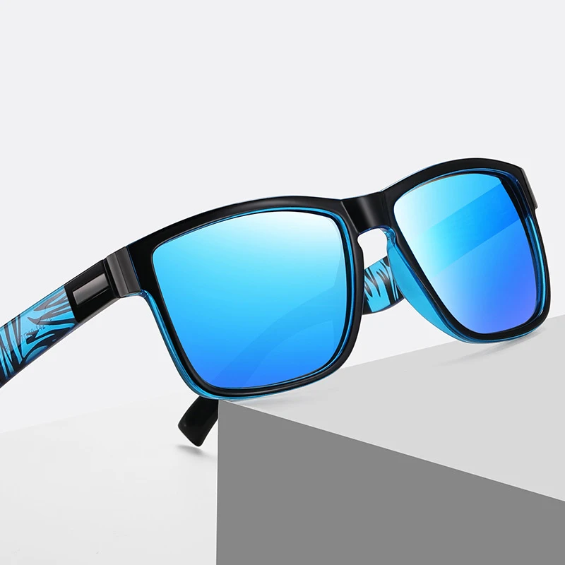 VCKA Myopia Sunglasses Square Prescription -0.5 To -6.0 Women Men Polarized Colorful Lens Sports Nearsighted Astigmatism Eywear