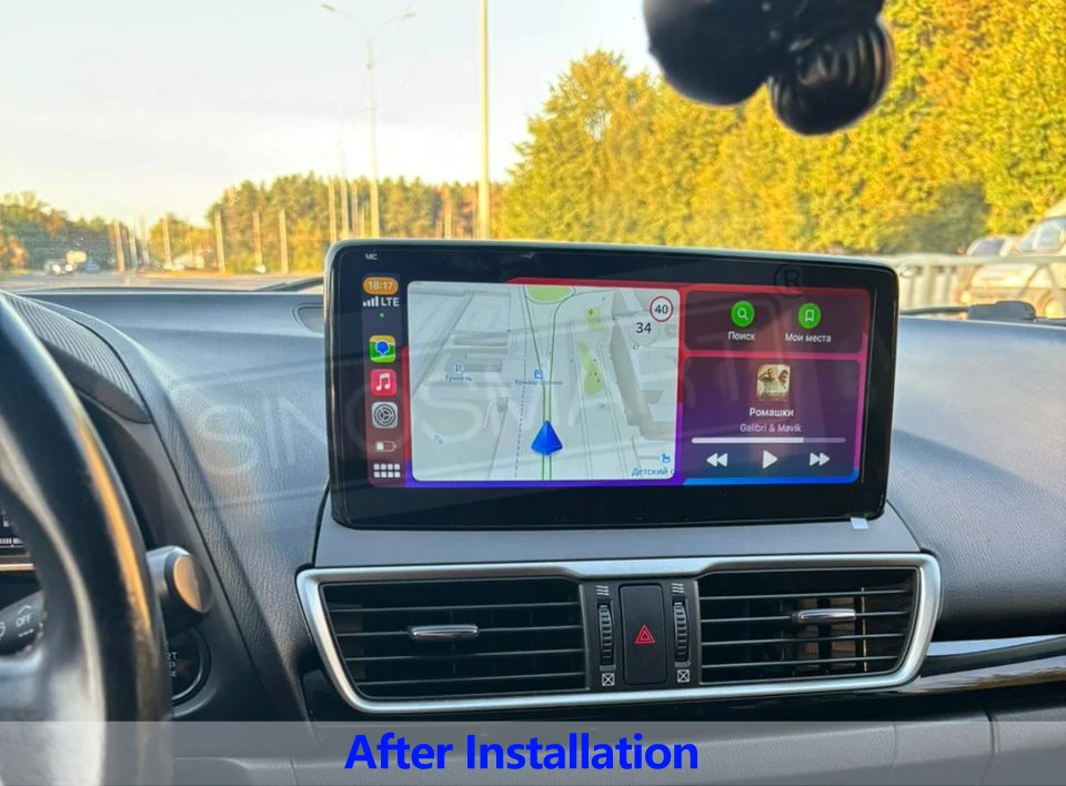 SINOSMART 10,25" Android Navi-Radio für Mazda 3 (Mazda3) / Axela 2014–2018 BM BN, OEM-Design, CarPlay, Android Auto, Unterstützu – Detail 5