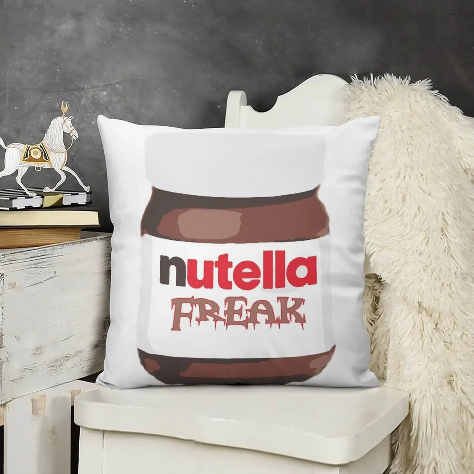 

Nutella Freak Throw Pillow autumn decoration Sitting Cushion Decorative Cushion Cover pillow