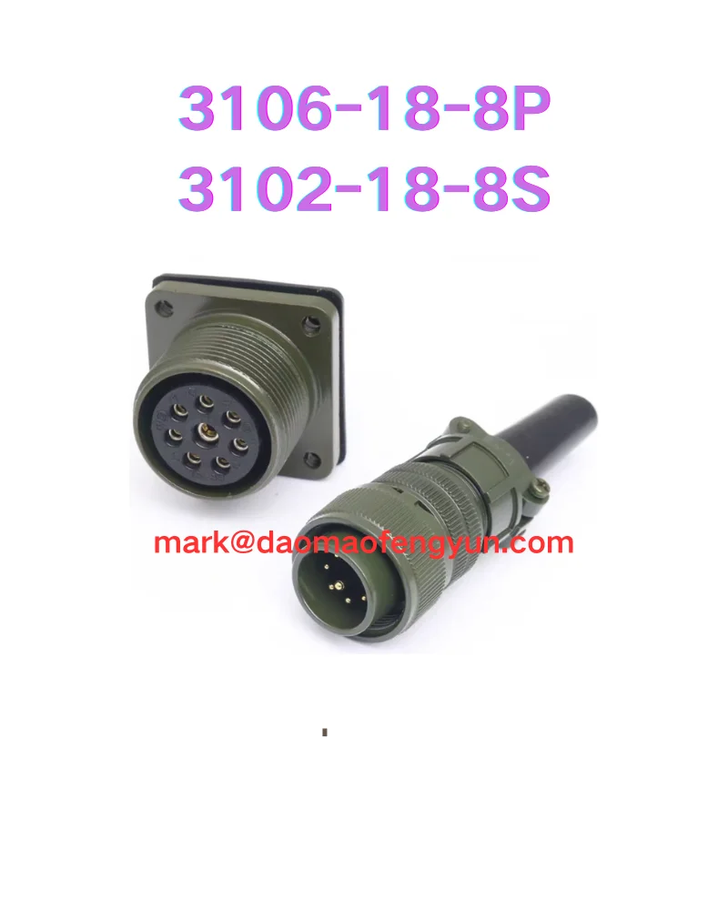 3106-18-8P 3102-18-8S waterproof aviation plug socket 8-core 3106-18-8P 3102-18-8S