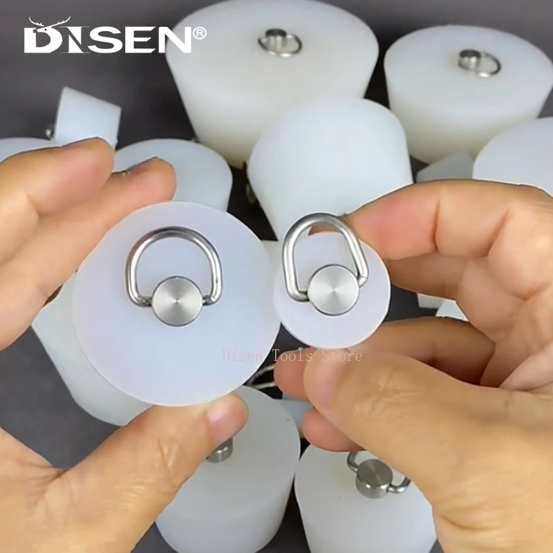 

Силиконовая уплотнительная заглушка типа D с подвесным кольцом, круглая заглушка для раковины для кухни и ванной комнаты