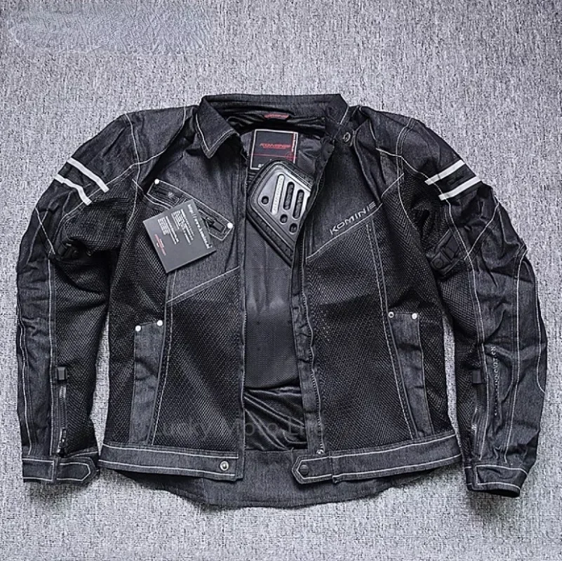KOMINE JK006 Jacket Spring Breathable Denim Mesh Racing Ride High-performance Drop Resistance Clothing Motorcycle Jacket 12 S608e3fb8097c40658d9604bbf66cc0f9Z