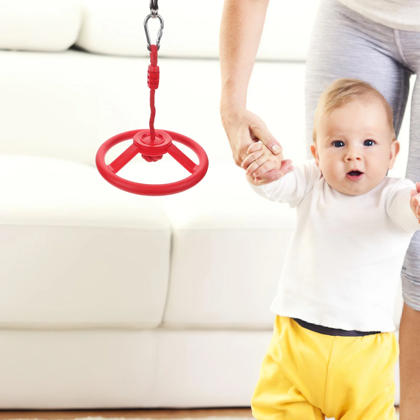 Roue Ninja avec Poignée de Fitness pour Enfant, Jouet Pratique, Jungle RapDuty, Balançoire, Abs, Exercice, Anneau, Gym, Bébé, Nik