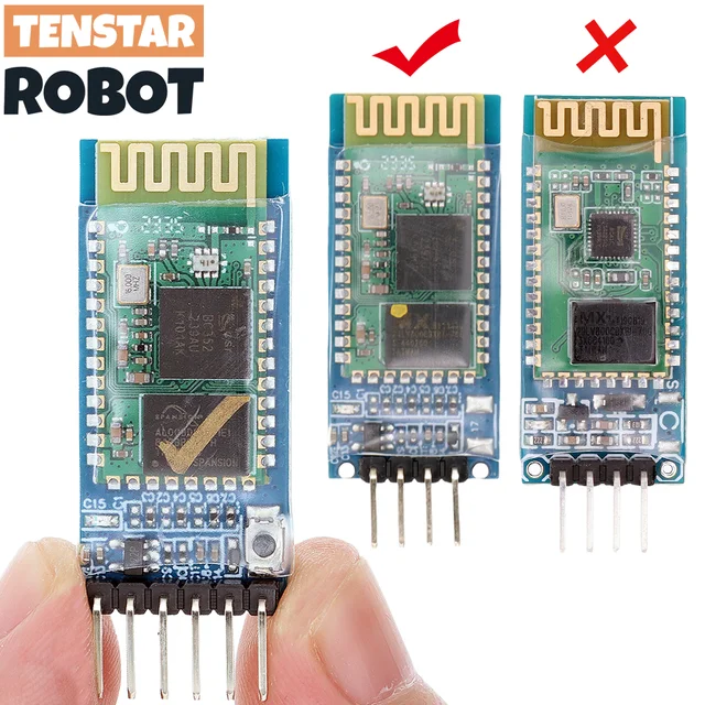 HC-05 HC-06 RF bezprzewodowy moduł nadawczo-odbiorczy Bluetooth Master Slave 6Pin 4Pin RS232/TTL do UART z adapterem
