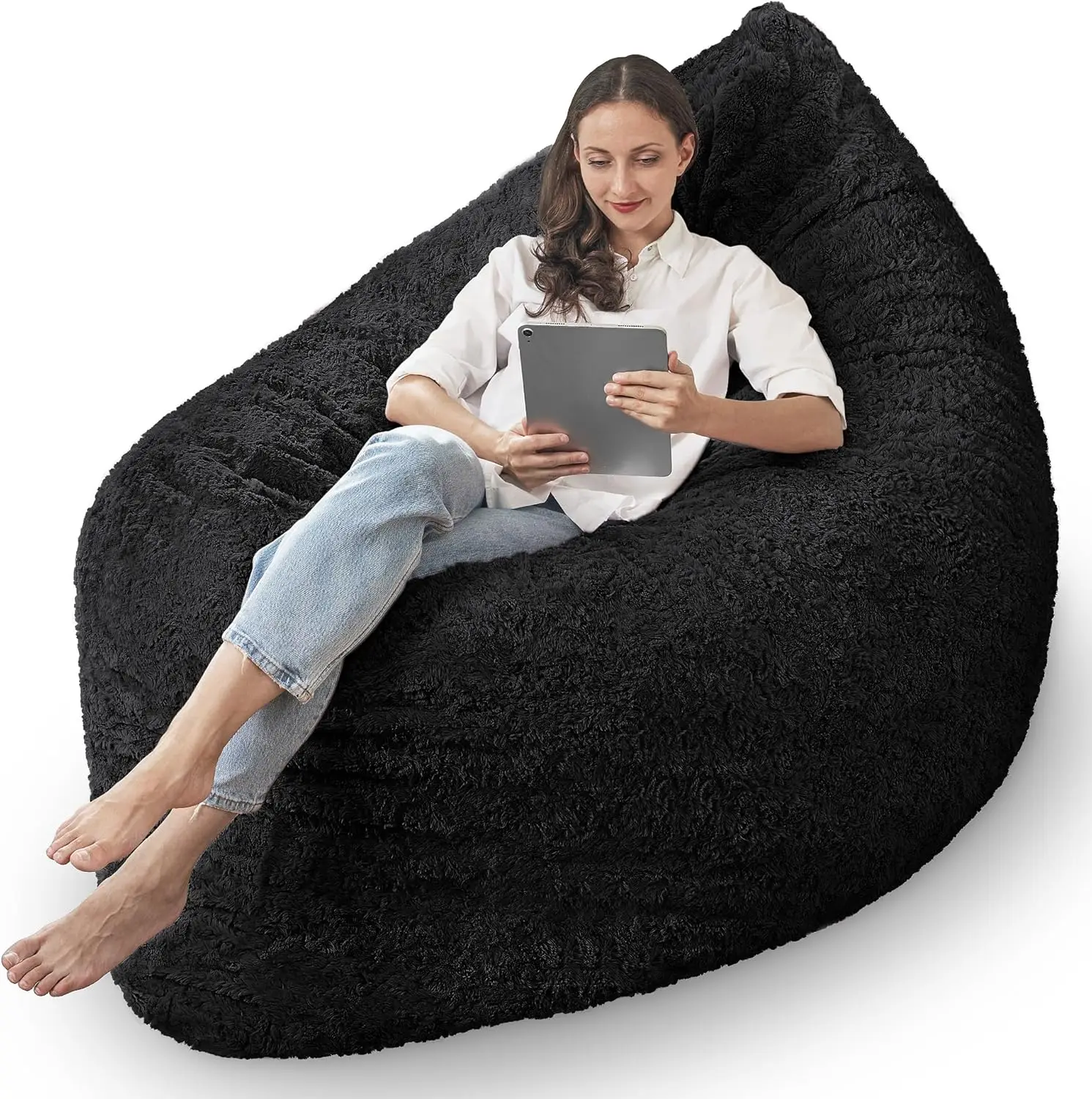 Bean Bag Chair, Giant , Memory Foam Filling Sofa, Adult Chair, Machine Washable Cover, Chair