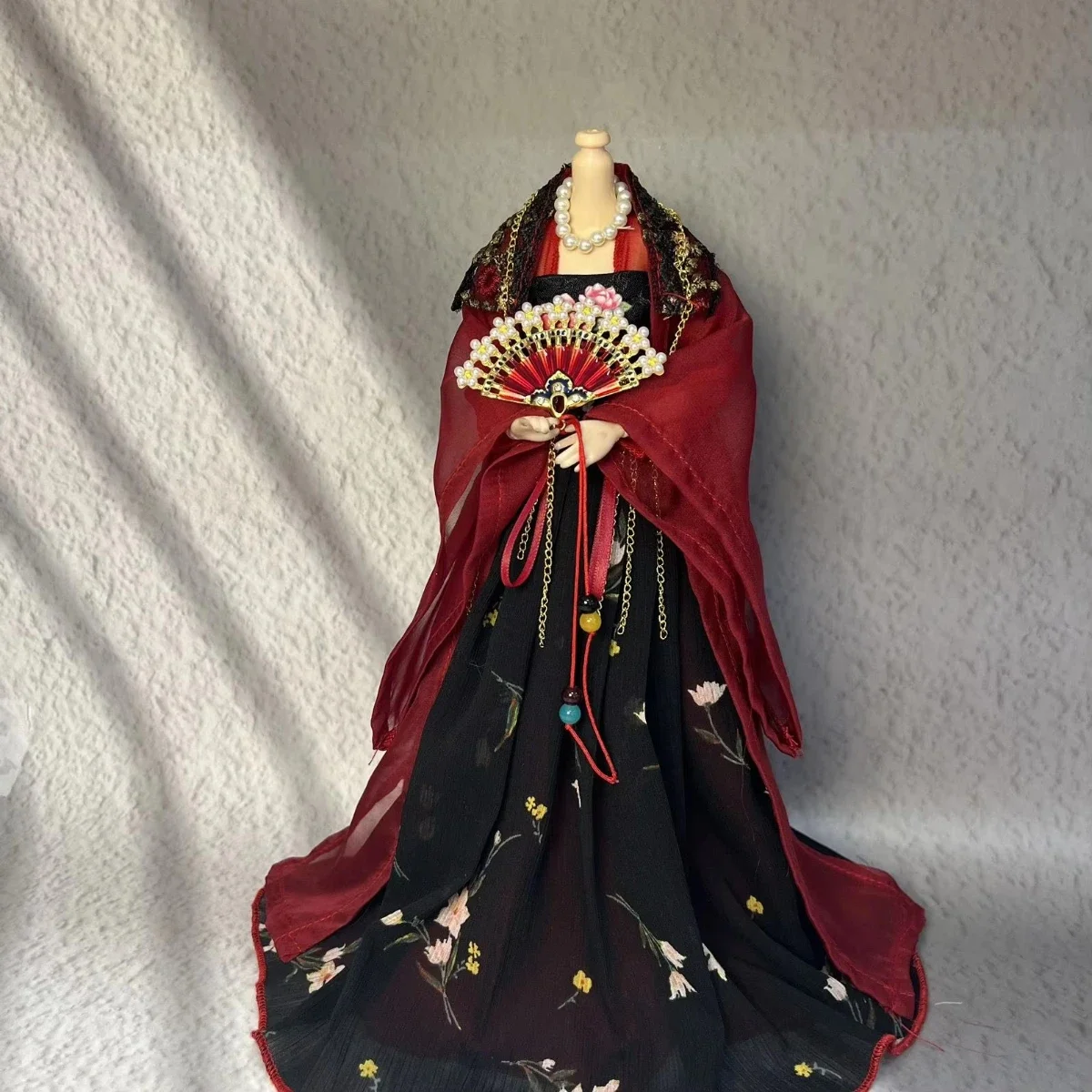 

1/6 Doll's Clothes Suit for 30cm Female Bjd Doll Hanfu Ancient Clothing Dress Up Girl Toy Doll Accessories, No Doll