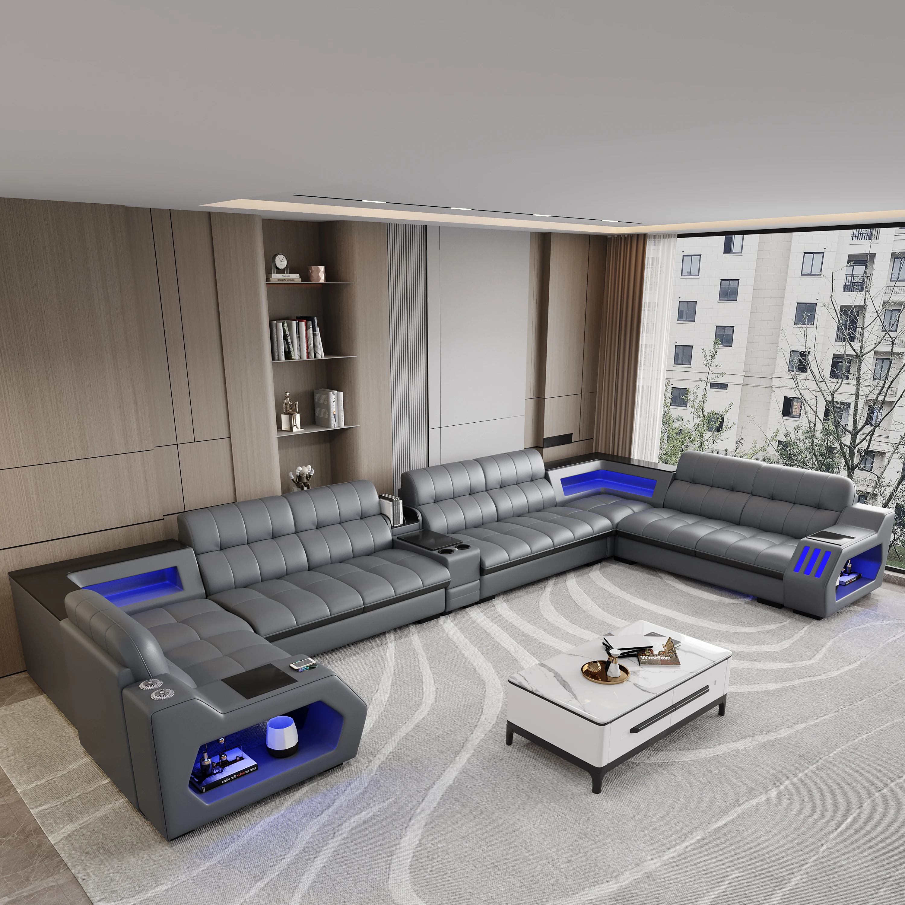 Smart Sofa Set with Electric M - Home Cinema Sofa recension och pris