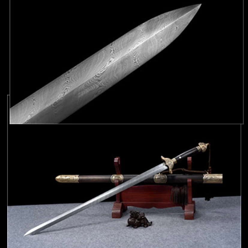 

106cm Dragon Soul Sword Medieval katana Battle Preparation full tang True Steel Edge Cutting Ninja Kung Fu Martial Arts Knight