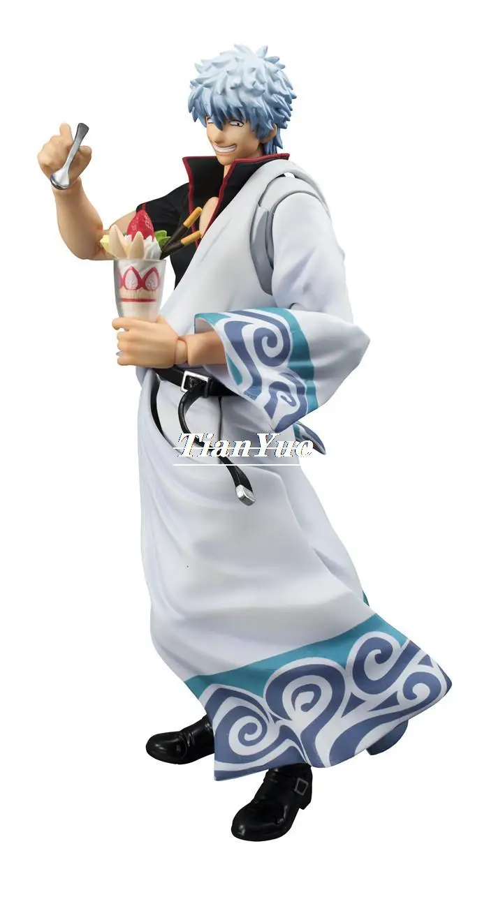 Anime VAH Gintama Sakata Gintoki Articulated Figure toy Christmas Gift 18CM