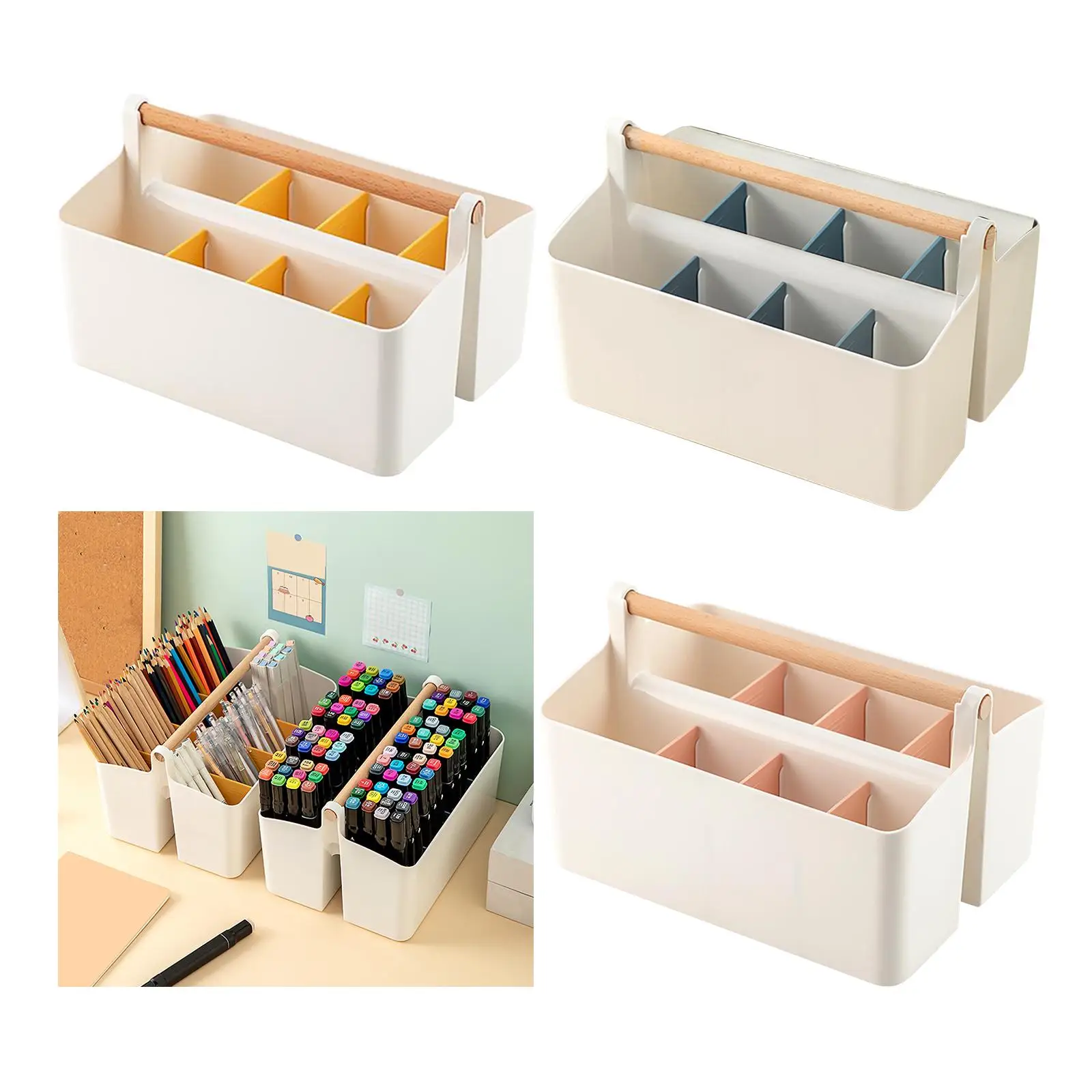 حامل القلم الرصاص، حامل فرشاة المكياج، صندوق تخزين مستحضرات التجميل للمنزل