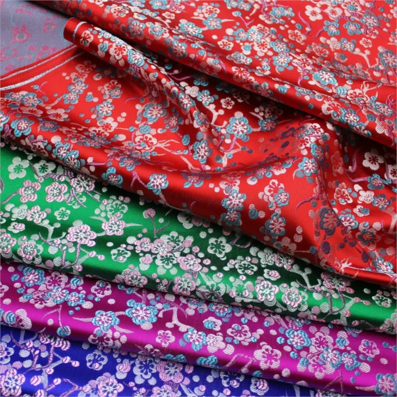 

Chinese-style cheongsam ethnic clothing and accessories hand-woven jacquard brocade silk small flower fabric