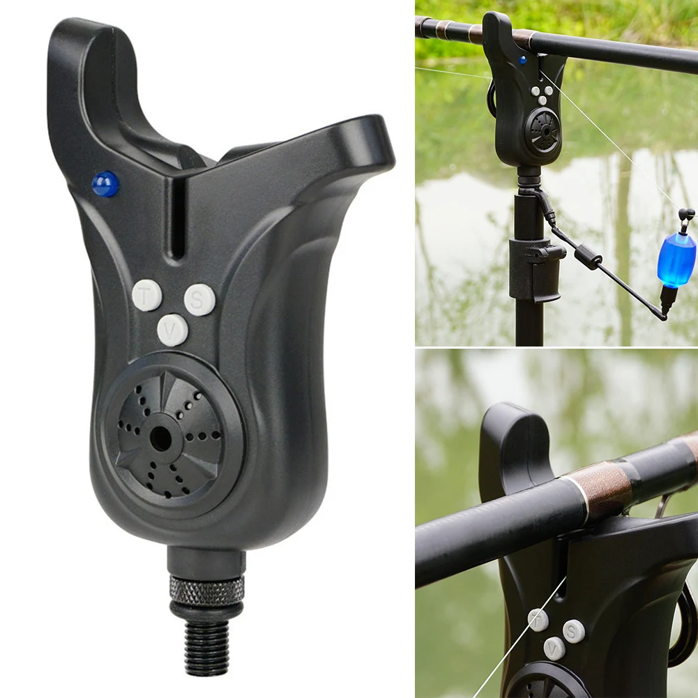 إنذار لدغة الصيد مع تعديلات حساسية حجم لهجة الصوت ومؤشر LED للكشف عن لدغة واضحة على سمك الشبوط