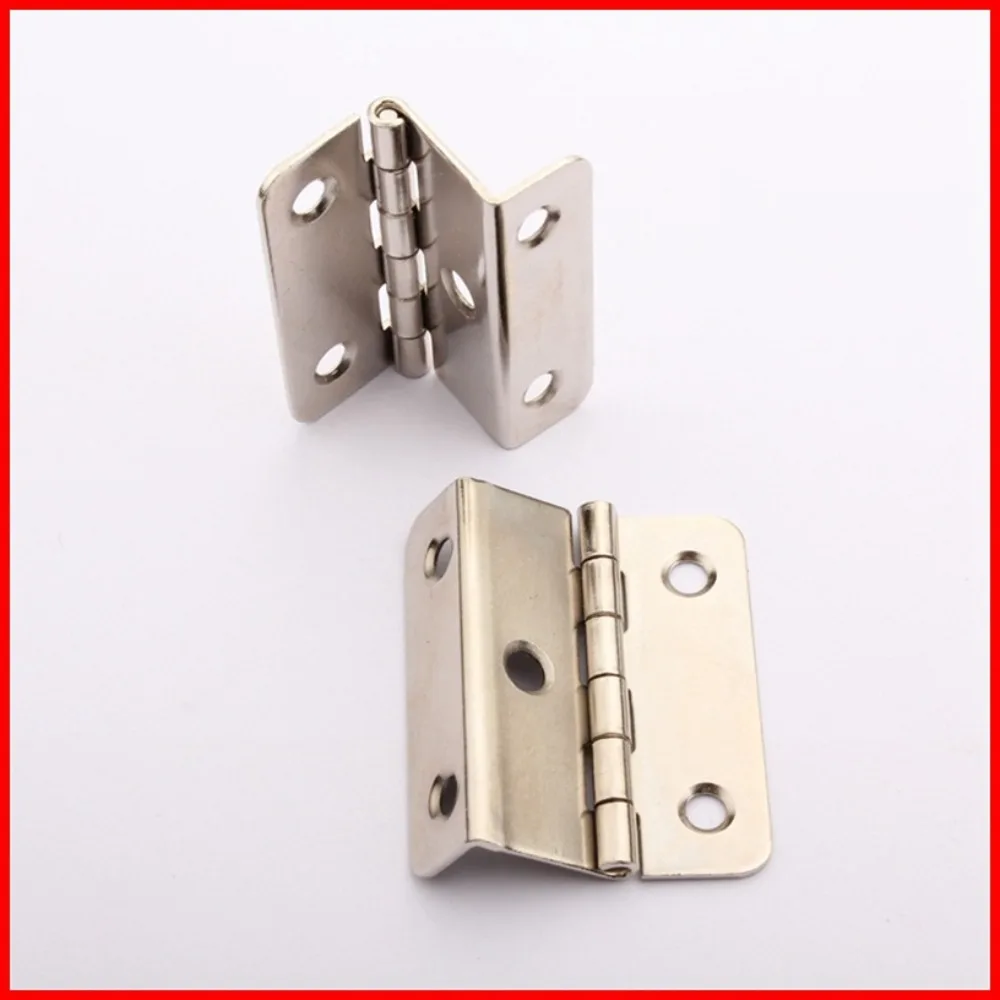 Furniture Hardware 3-Fold Butt Hinge Regular Hinge Stainless Steel Screw Hole Asymmetric Classic Door Window Bending Hardware