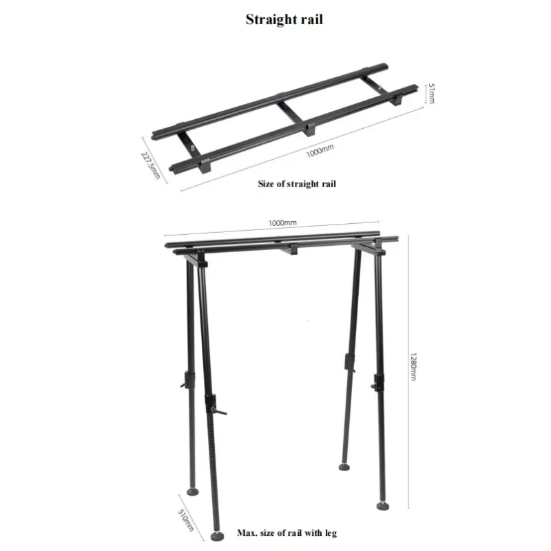 Rel Slider Kamera Rel Lurus Dolly Cerdas Greenbull XT5