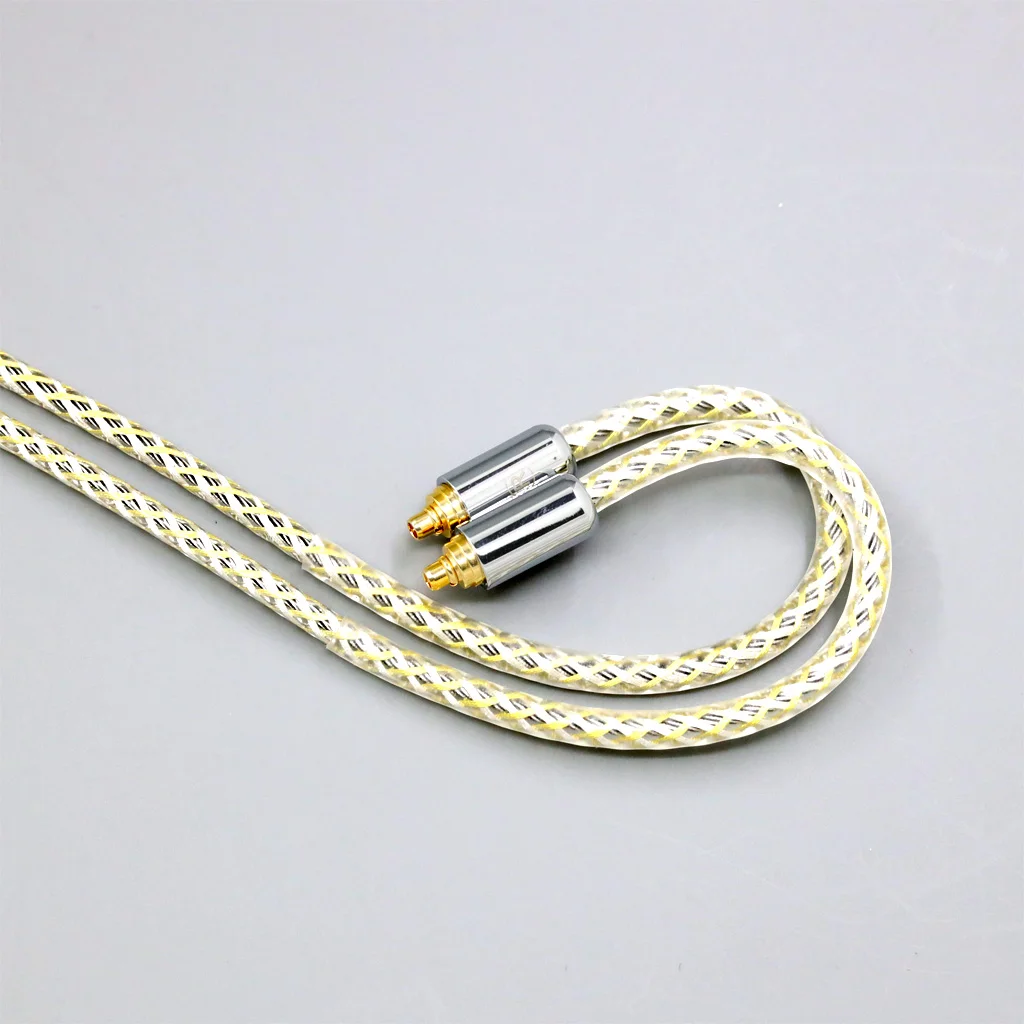 التدريع الفضة OCC سماعة كابل ل AKG N5005 N30 N40 خاص MMCX أنواع 23AWG Litz 8944