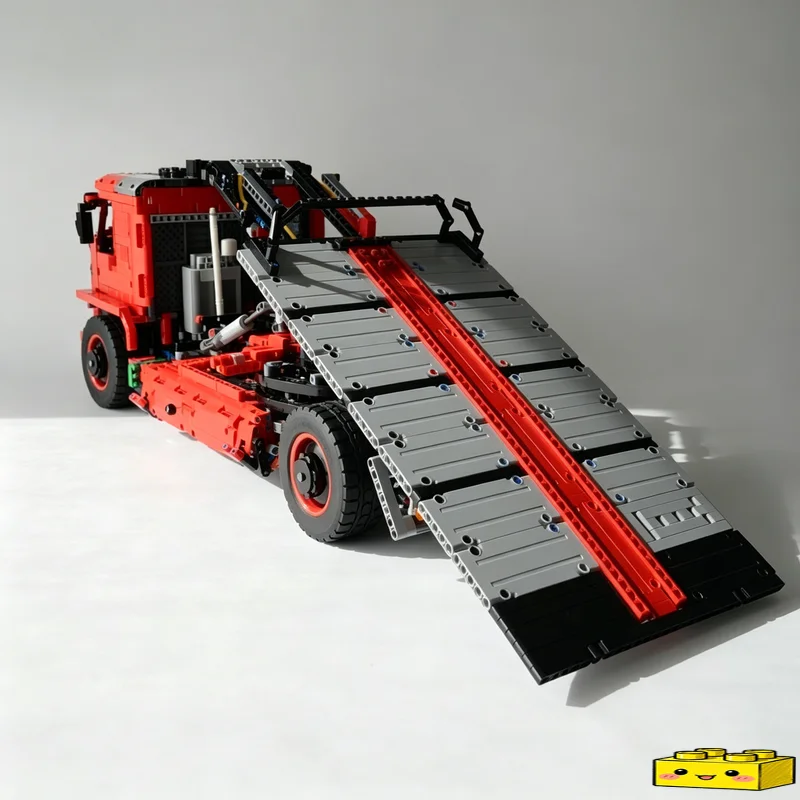 NEW 3788 PCS MOC Flatbed Rotator Tilt Truck Model Custom Puzzle DIY Creative Assembly Educational Toy Collection Display Gifts