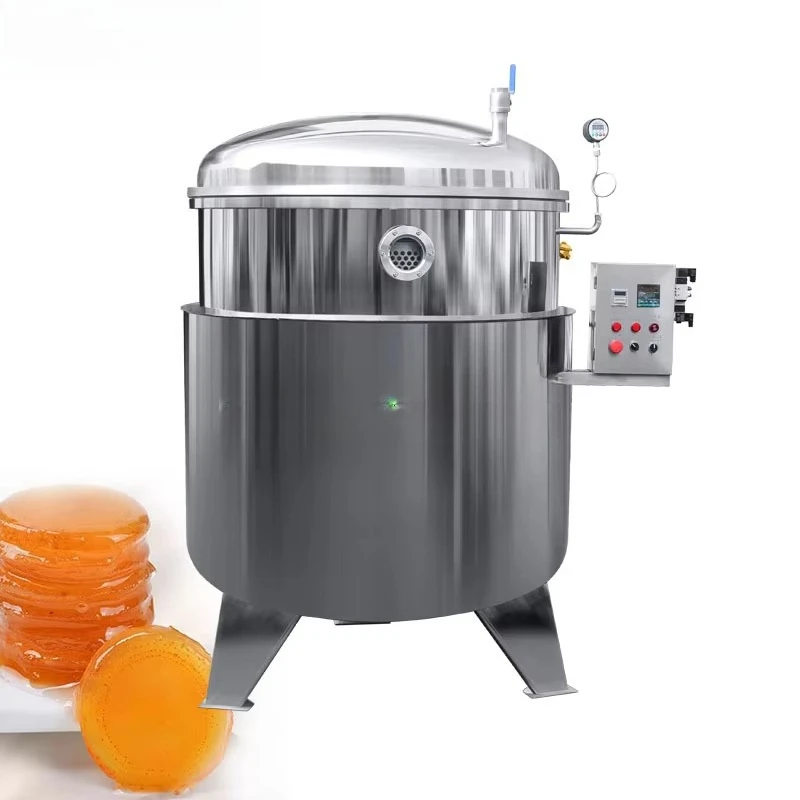 Industrial Preserved Fruit Sugar Processing Machinery, Automatic Negative Pressure Vacuum Infusion Concentration Cooking Pot