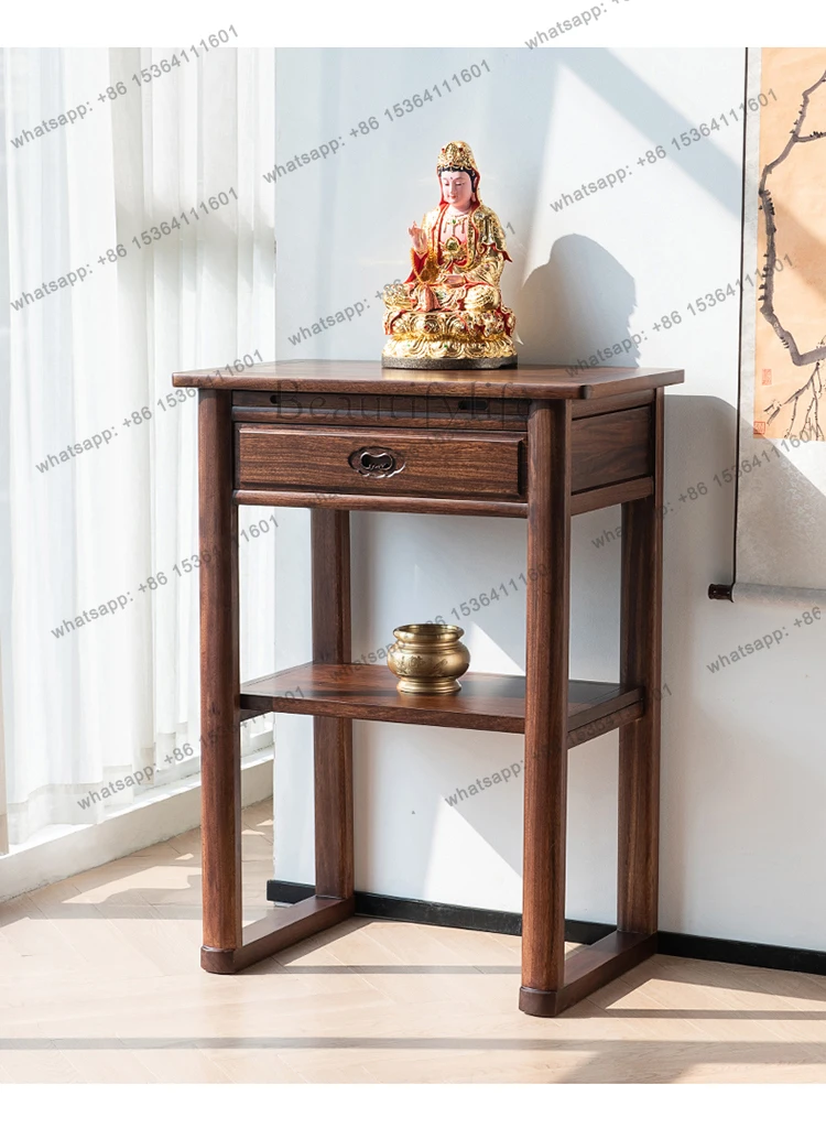 solid wood incense table for table, household shrine table, simple shrine offering