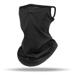 Anti-UV Fishing Scarf, Neck Collar, Sun Protection, Cycling Bandana, Face Shield, Breathable Mesh, Black and White Mask, Summer