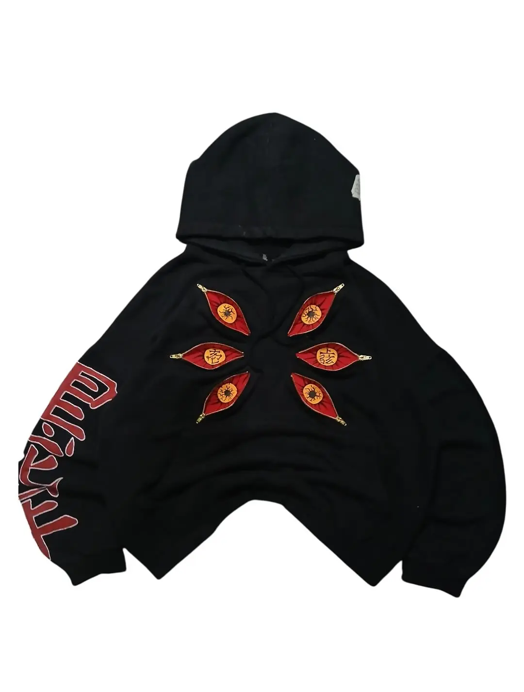 Multi Zipper Cool Design Sweatshirts Punk Street Hoodies Y2k Street Plus Size Casual Fashion Couples Anime Hoodie