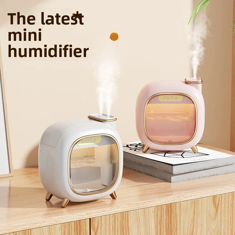 

Новый милый студенческий увлажнитель воздуха для рабочего стола, общежития, дома, спальни, космическая капсула большой емкости, двойной спрей