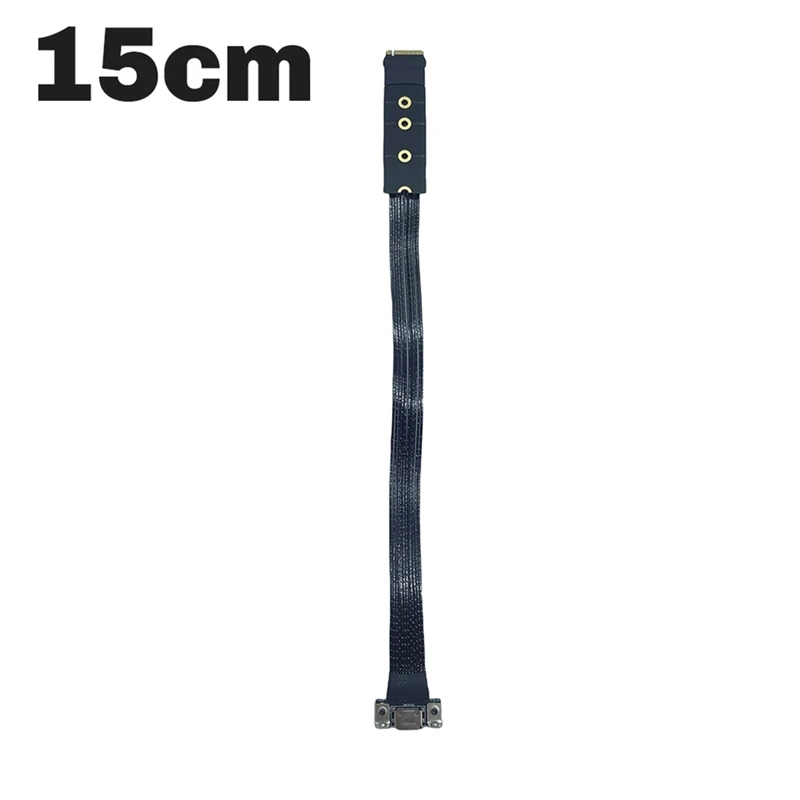 ل M.2 إلى Oculink 4I تمديد كابل سطح المكتب M2 Mkey NVME إلى SFF8611 سلك توصيل محول Pcie 4.0X4 Gen4 الفضة مطلي