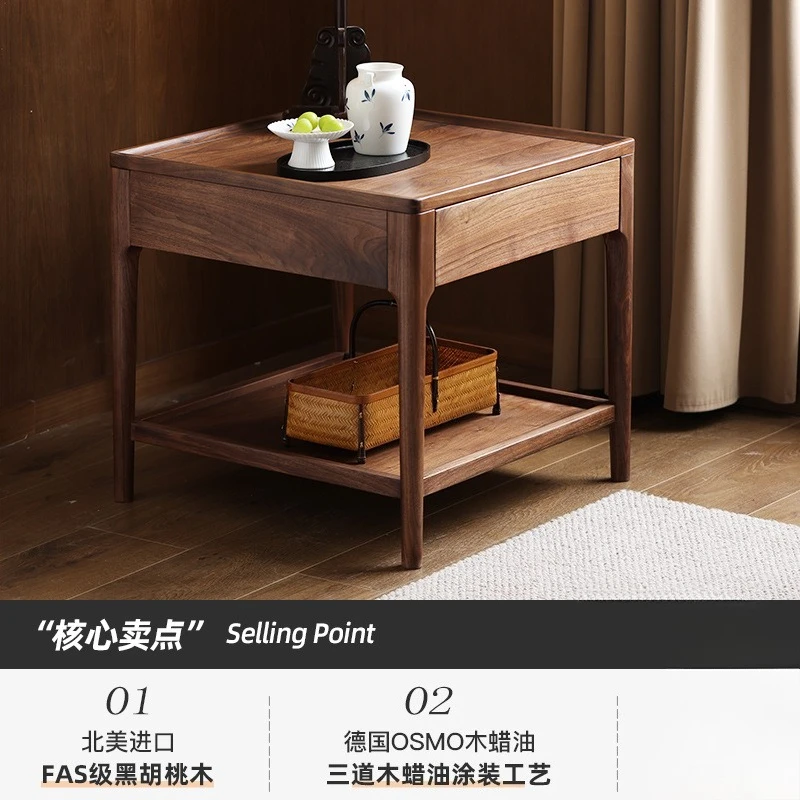 Боковая квадратная кофейная современная простая угловая мебель для гостиной, чайная мебель