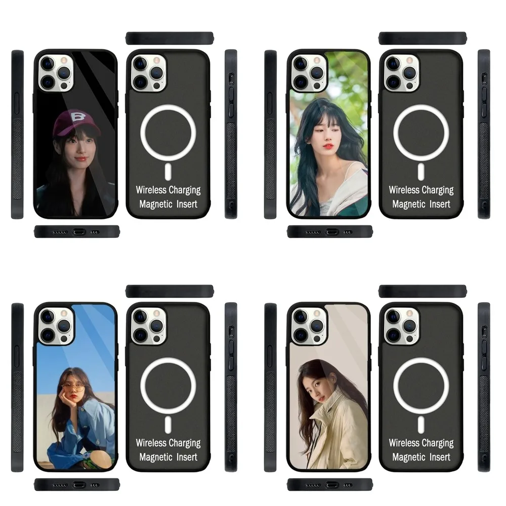 

Bae S-Suzy actor Phone Case Strong Magnetic For IPhone 16,15,14,13,Pro,Max,Plus,11,12,Mini For Magsafe Wireless Charging