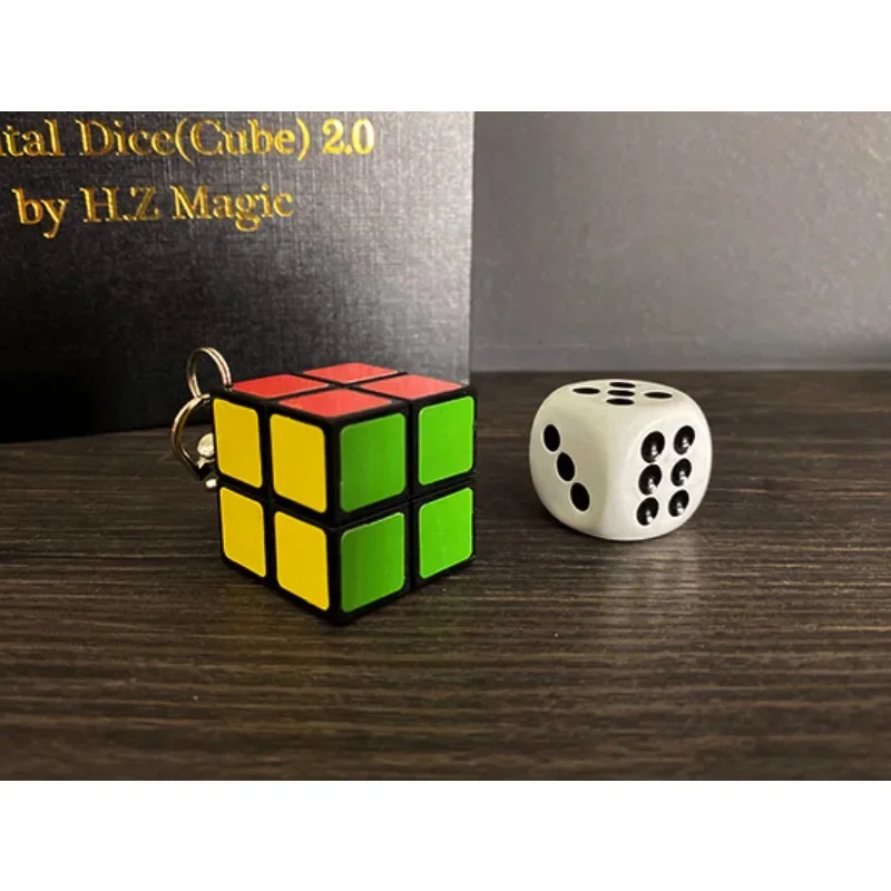 Mental Dice (Cube) 2.0 by H.Z Magic Gimmick Wireless Charging Magic Tricks For Professional Magicians Soul Prediction Close Up