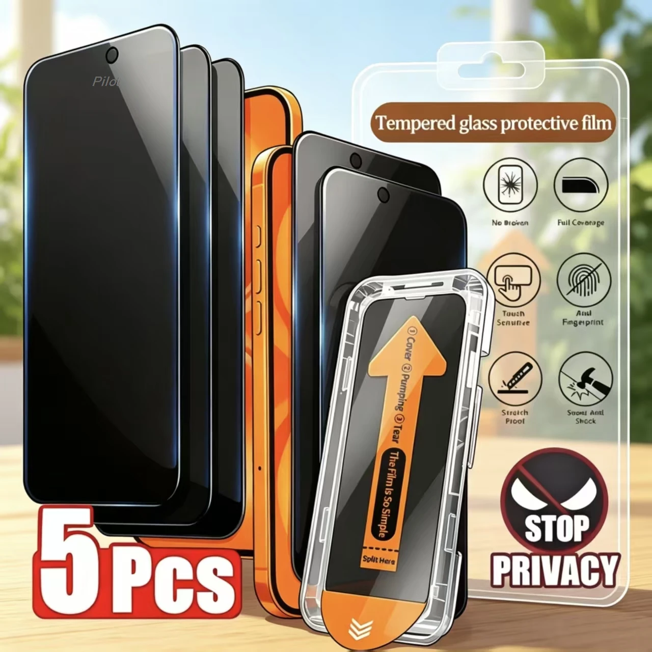 1-5pcs Anti-Spy Privacy Tempered Glass For Samsung S26 Ultra S26+ S26 Full Cover 9H Anti-Scratch Easy Install Screen Protector
