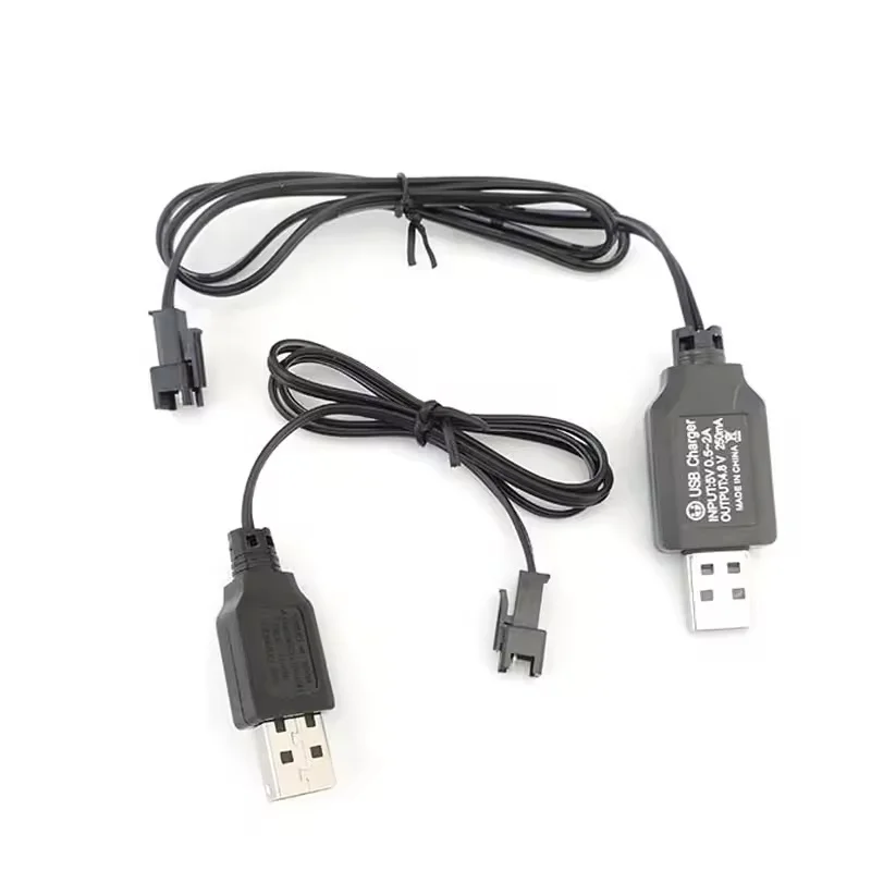 Câble de chargeur USB pour voitures RC 3.6V 4.8V 6V 7.2V 9.6V, jouet électrique, Robot transformateur, télécommande, chargeur pour enfants