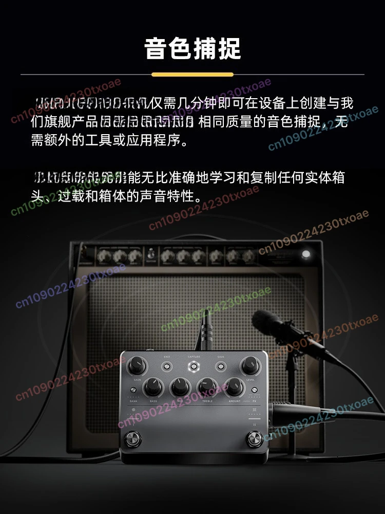 Portable DSP Multi Effects Processor For Guitar And Bass, Preamp With Tuner Drum Machine Amp Simulator Pedal