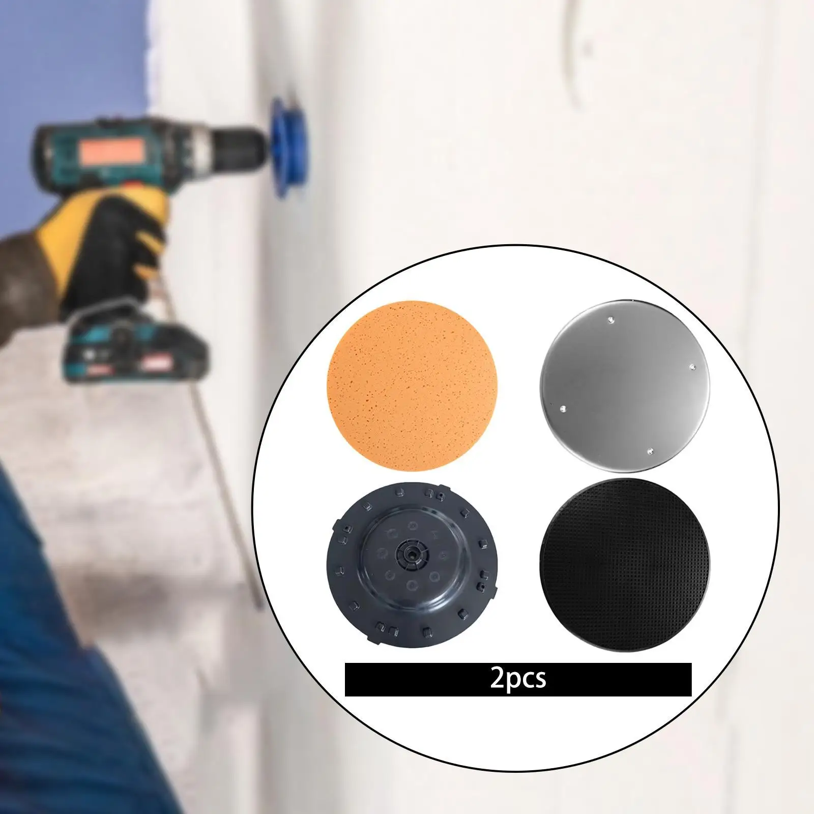 

2 Pieces Drywall Sander Pads Practical Professional Replacement Accessories