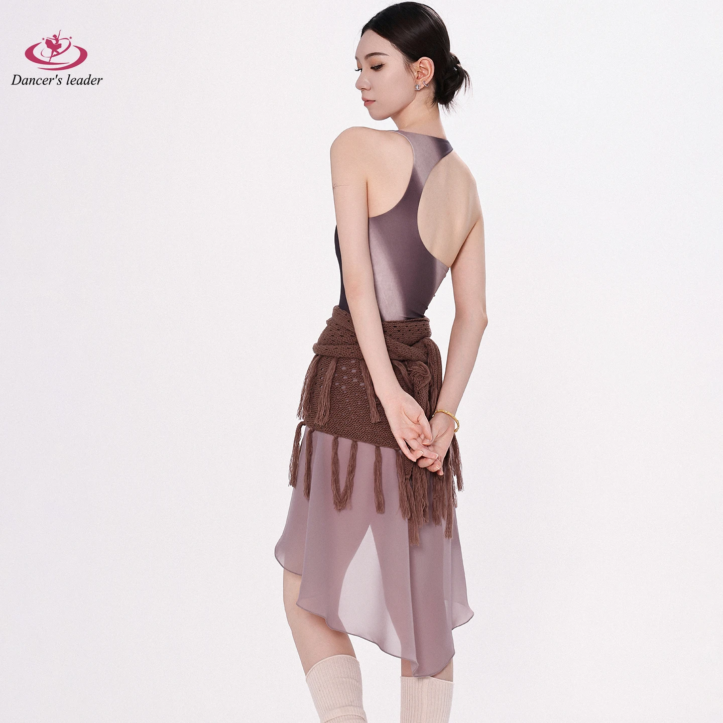 Combinaison de Ballet en forme de U pour adulte, décolleté en V profond, dos nu, tempérament féminin, amincissante, tenue de pratique du Yoga, Costume de danse