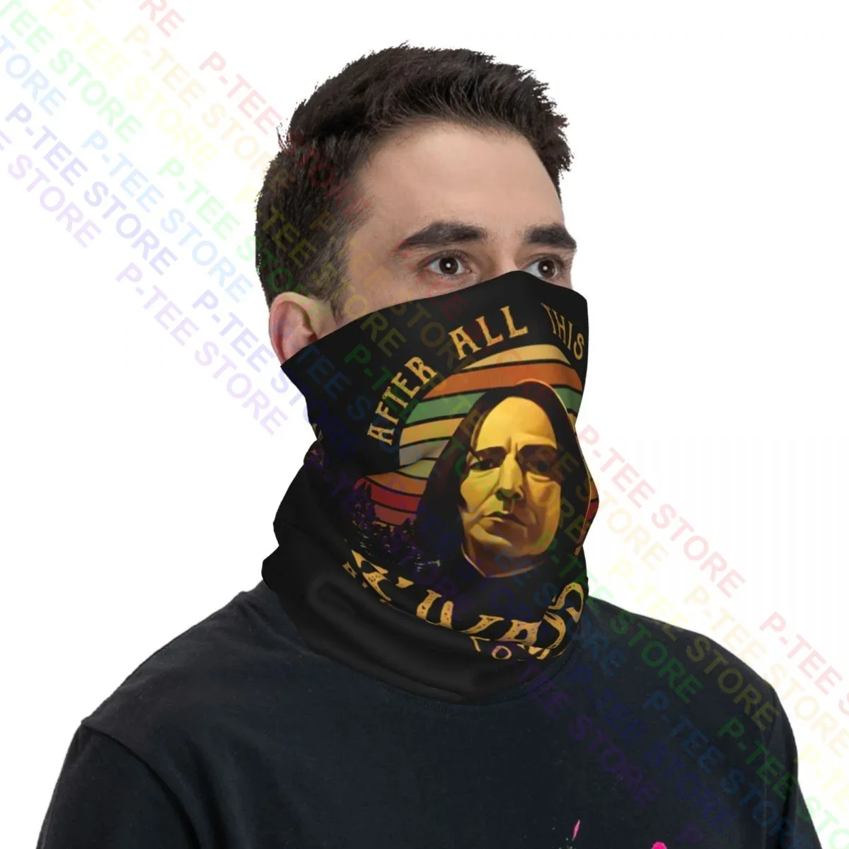 Severus Snape setelah semua kali ini selalu Alan Rickman Neck Gaiter Bandana syal wajah syal ajaib