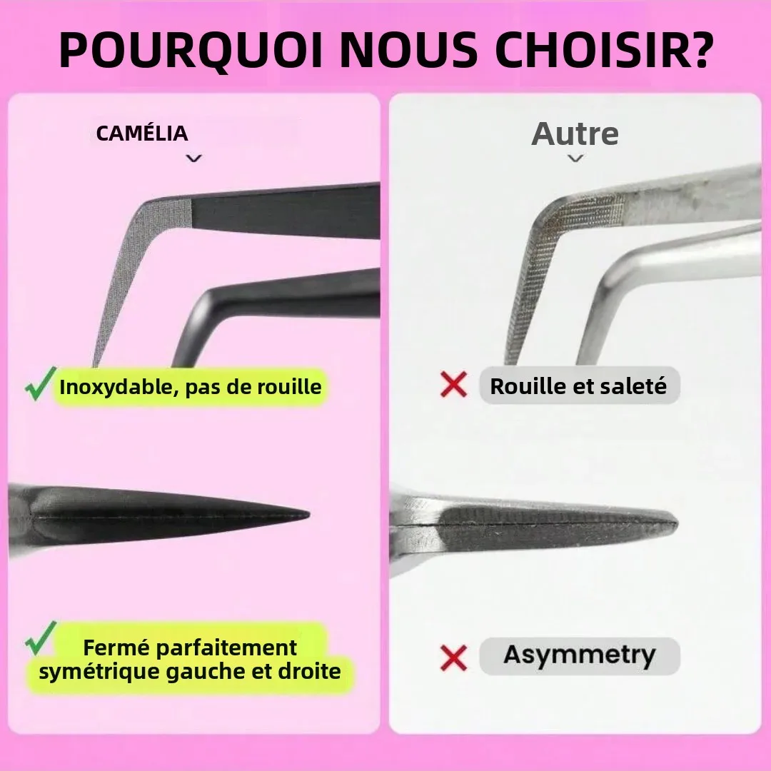 Zestaw 3 szt. Profesjonalne pęsety do rzęs, tytanowe, z zakrzywioną końcówką, narzędzie do nakładania sztucznych rzęs, narzędzie do modelowania rzęs z włókna, do pielęgnacji urody i zdrowia.