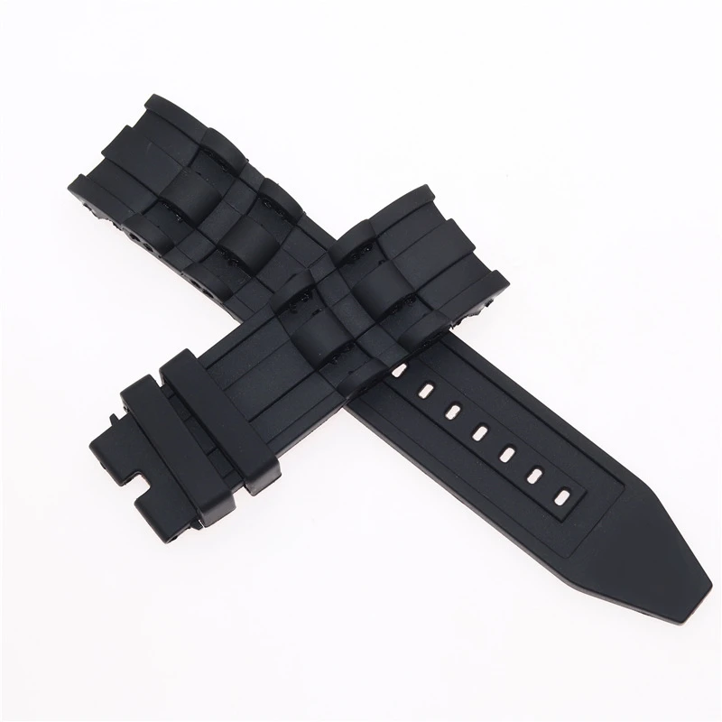 Watchband For Vostok INVICTA  Waterproof High Quality Rubber Silicone Watch Strap Arc 26mm Black Watch Accessories Men