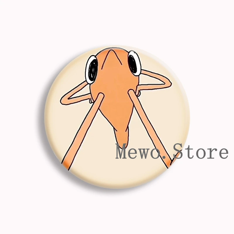 I Love Le Poisson Steve Viral Meme Soft Button Pin Cute Cartoon The French Fish Brooch Badge Bag Decor Jewelry Fans Gifts