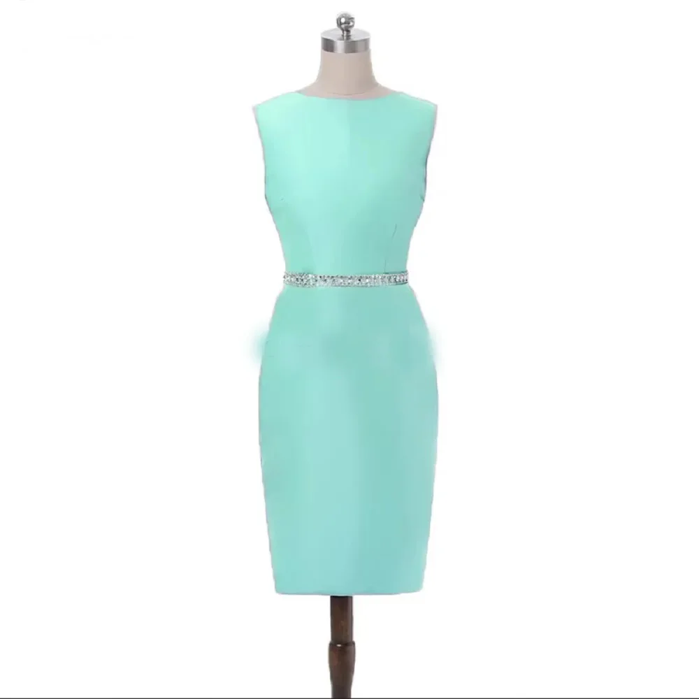 Turquoise Mother of the Bride Dress Satin 3/4 Sleeve Two Piece Wedding Guest Gown with Jacket, Formal Outfit for Wedding Party