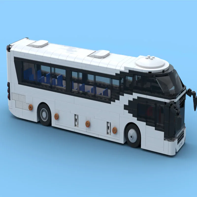 MOC-74640 840 قطعة مكعبات بناء الجسيمات الصغيرة للمركبات والحافلات والمركبات السياحية - ألعاب النماذج والهدايا والحلي (في