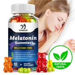 Melatonin Gummies 10 mg Adult Sleep Supplement Help Deep Sleep Save Relieve Insomnia Melatonin for Audlt Middle-aged Elderly