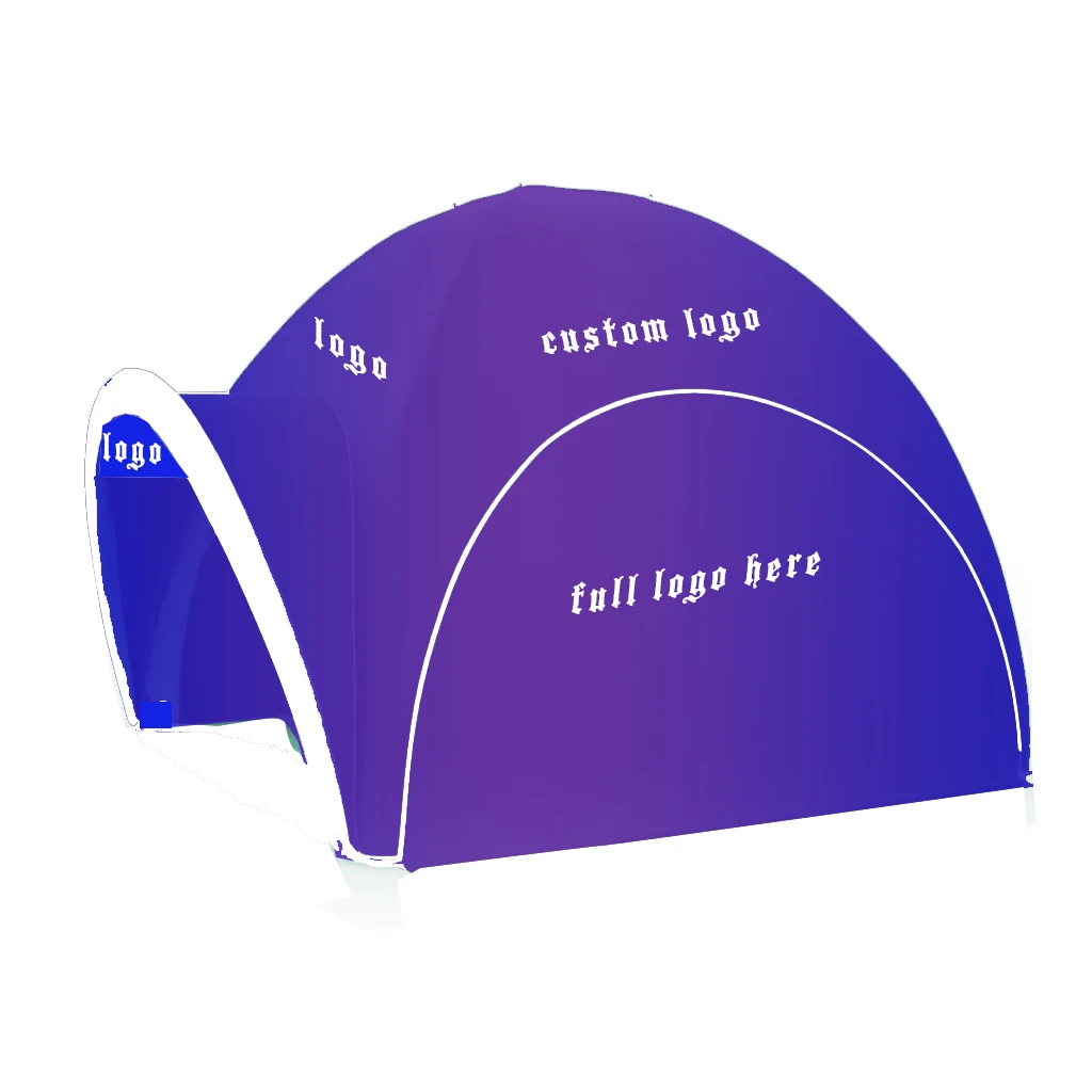 ss-rainbow Color Digital Print Customizable logo Outdoor Event  sealed air Rope Fitted Ground Inflatable Spider Tent&