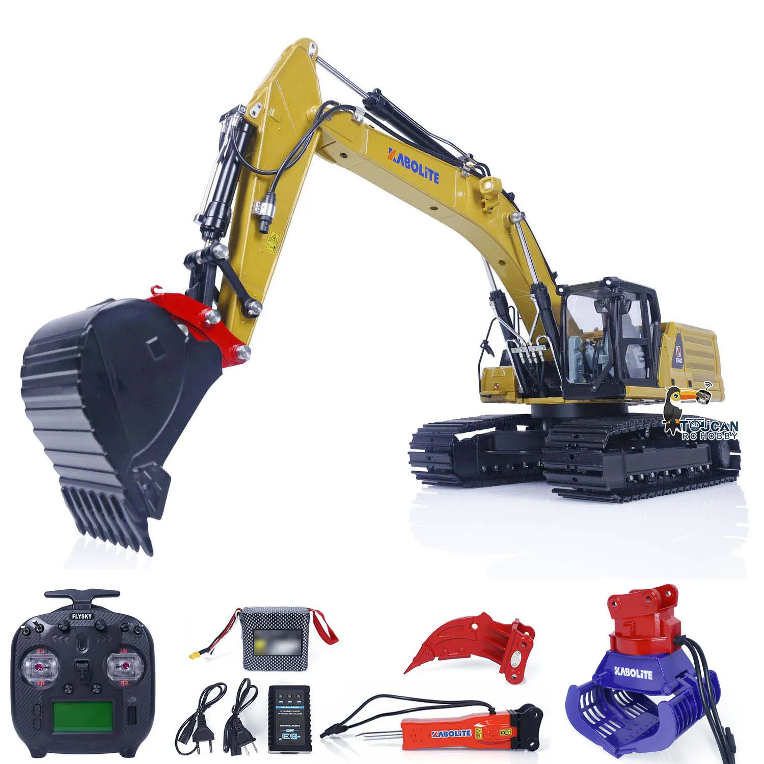 US Stock Kabolite 1/18 RC Hydraulic Excavator K961 100S RTR Remote Control Digger Model Construction Light RC Toy Gift TH22749